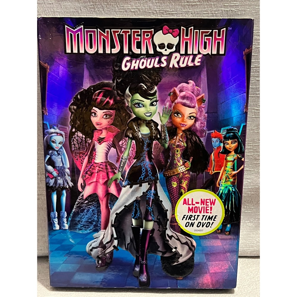 Monster High Ghouls Rule DVD with Slipcover Animated Halloween Movie 2012